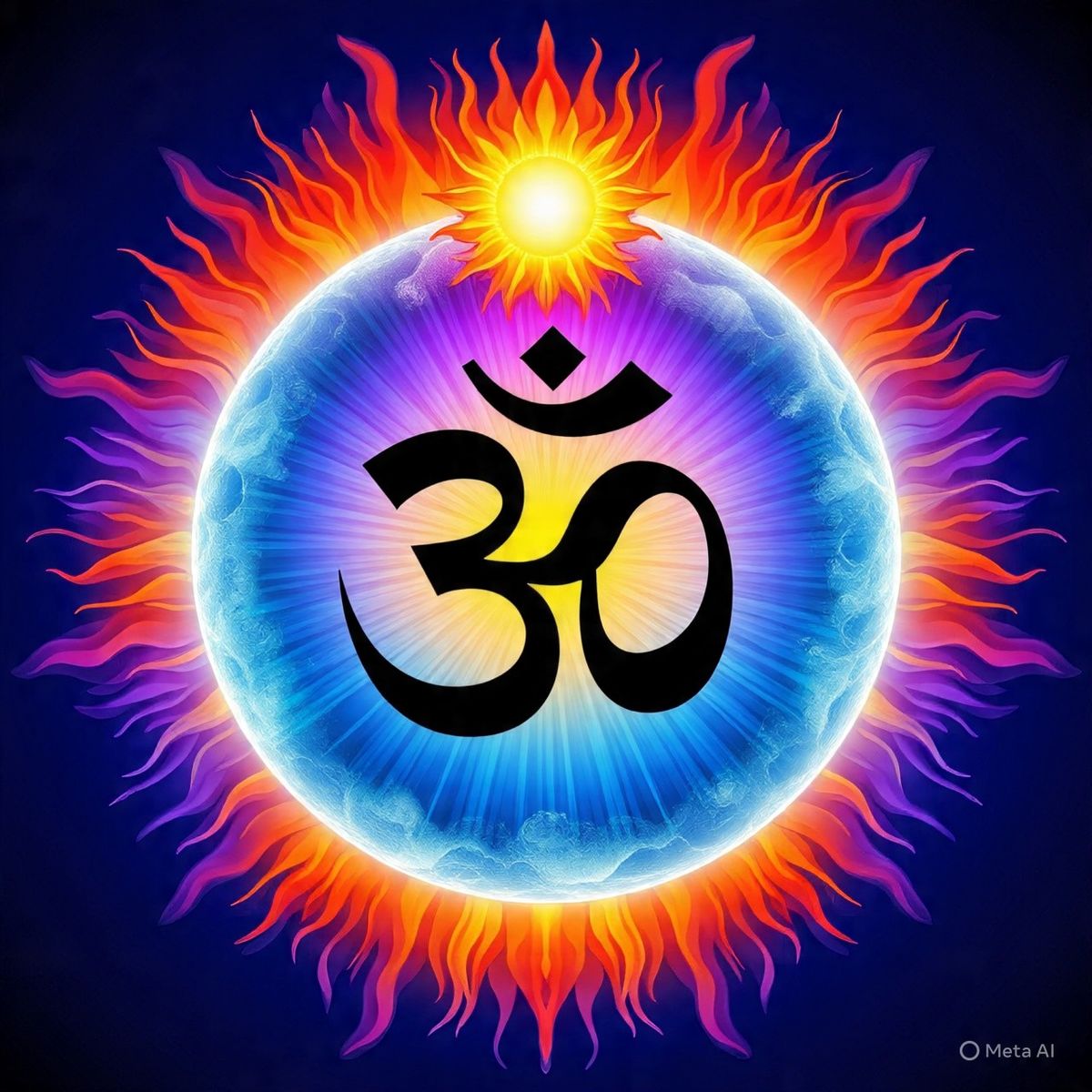Premium AUM Self-Adhesive Vinyl Wall Decal (12 × 12 Inches)