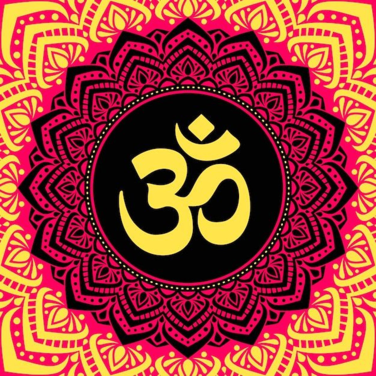 Premium AUM Self-Adhesive Vinyl Wall Decal (12 × 12 Inches)