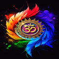 Premium AUM Self-Adhesive Vinyl Wall Decal (12 × 12 Inches)