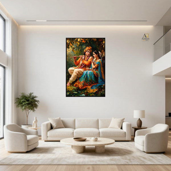 Divine Radha Krishna Premium Wall Art