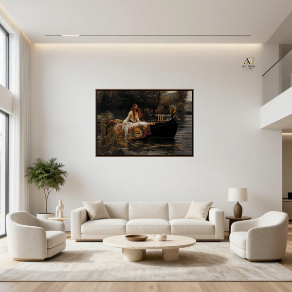 The Lady of Shalott – Inspired by John William Waterhouse | Premium Fine Art Canvas Print