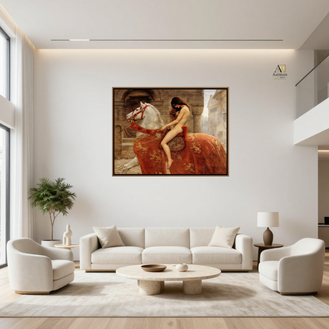 Lady Godiva (1897) – Inspired by John Collier Premium Wall Art