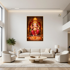 Lord Ganesha Royal Darbar – Premium Large Format Canvas Print