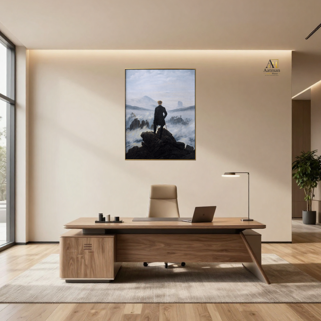 Wanderer Above the Sea of Fog – Caspar David Friedrich - Reproduced  Premium Wall Art