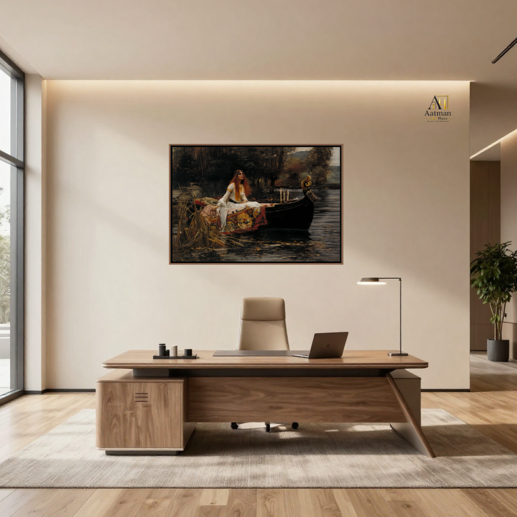 The Lady of Shalott – Inspired by John William Waterhouse | Premium Fine Art Canvas Print