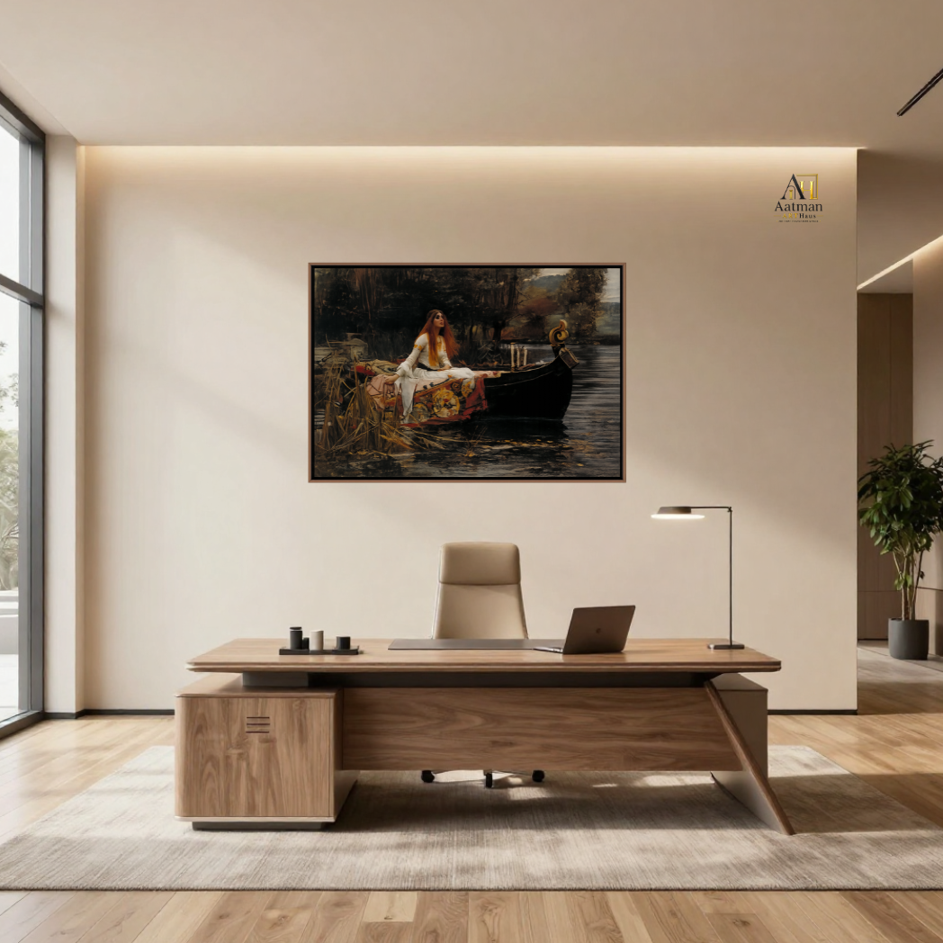 The Lady of Shalott – Inspired by John William Waterhouse | Premium Fine Art Canvas Print