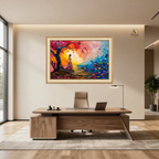 Abstract Sunset Premium Wall Art