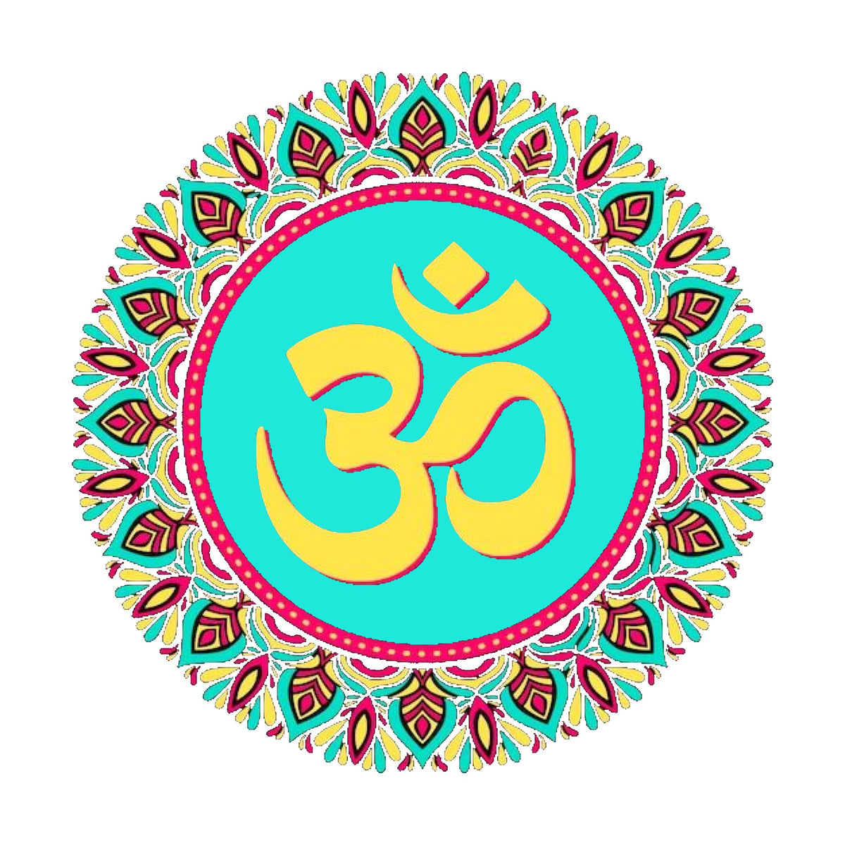 Premium AUM Self-Adhesive Vinyl Wall Decal (12 × 12 Inches)