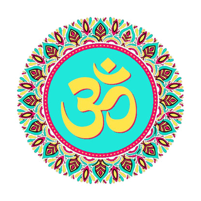 Premium AUM Self-Adhesive Vinyl Wall Decal (12 × 12 Inches)