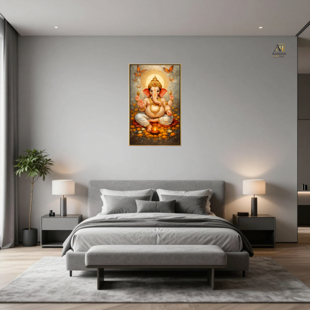 Lord Ganesha Divine Blessings – Premium Large Format Canvas Print