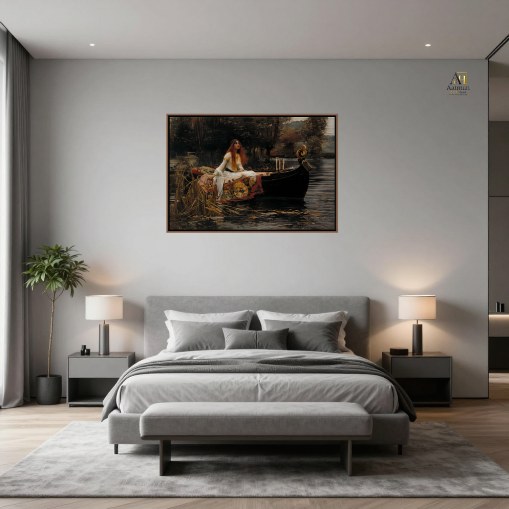 The Lady of Shalott – Inspired by John William Waterhouse | Premium Fine Art Canvas Print