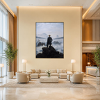 Wanderer Above the Sea of Fog – Caspar David Friedrich - Reproduced  Premium Wall Art