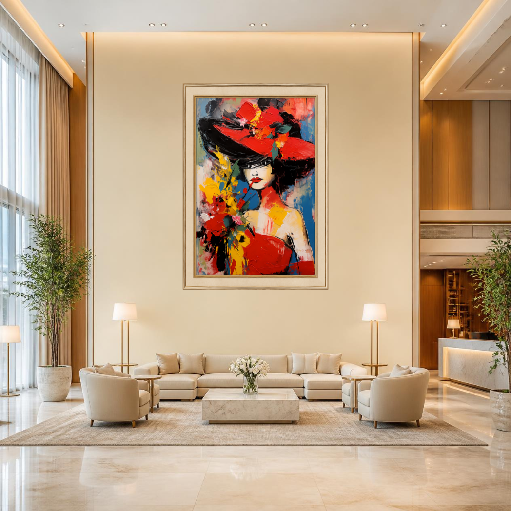 Luxury Pop Art Woman Premium Wall Art