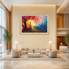 Abstract Sunset Premium Wall Art