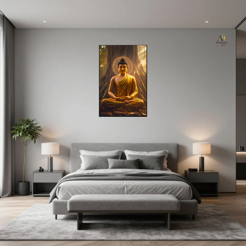 Buddha Meditation Under the Bodhi Tree – Premium Large Format