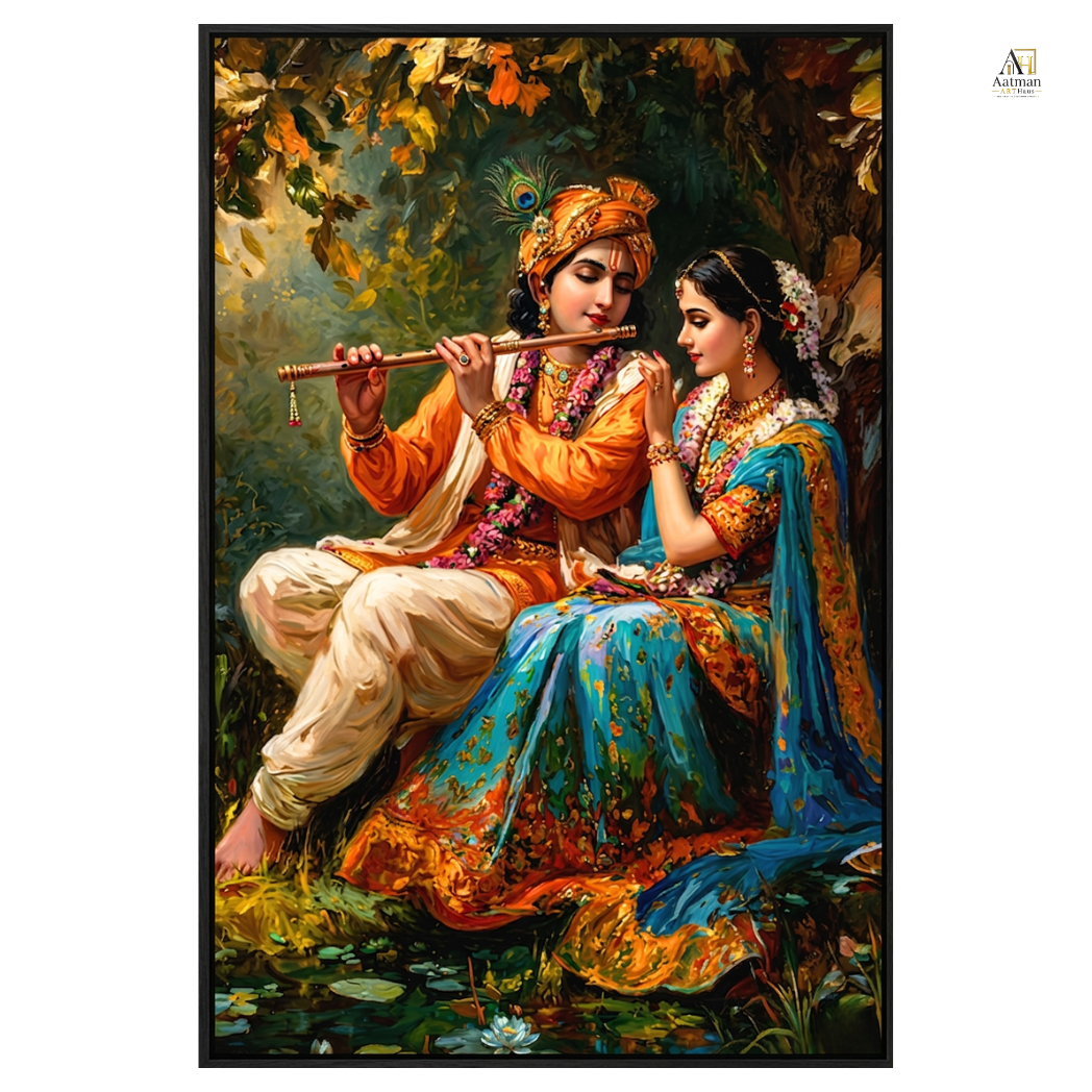 Divine Radha Krishna Premium Wall Art
