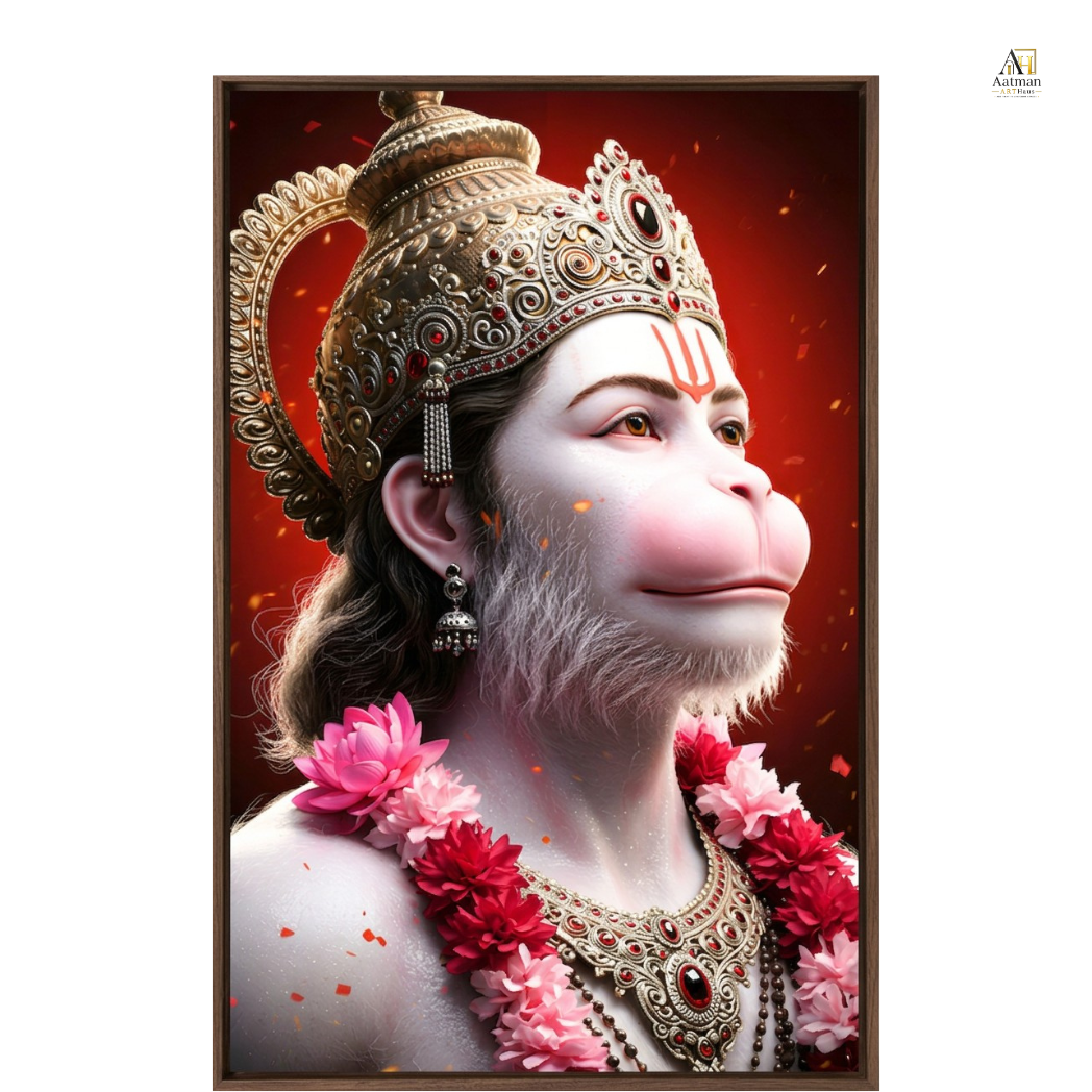 Lord Hanuman – Divine Strength & Devotion Premium Wall Art