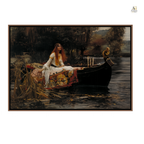 The Lady of Shalott – Inspired by John William Waterhouse | Premium Fine Art Canvas Print
