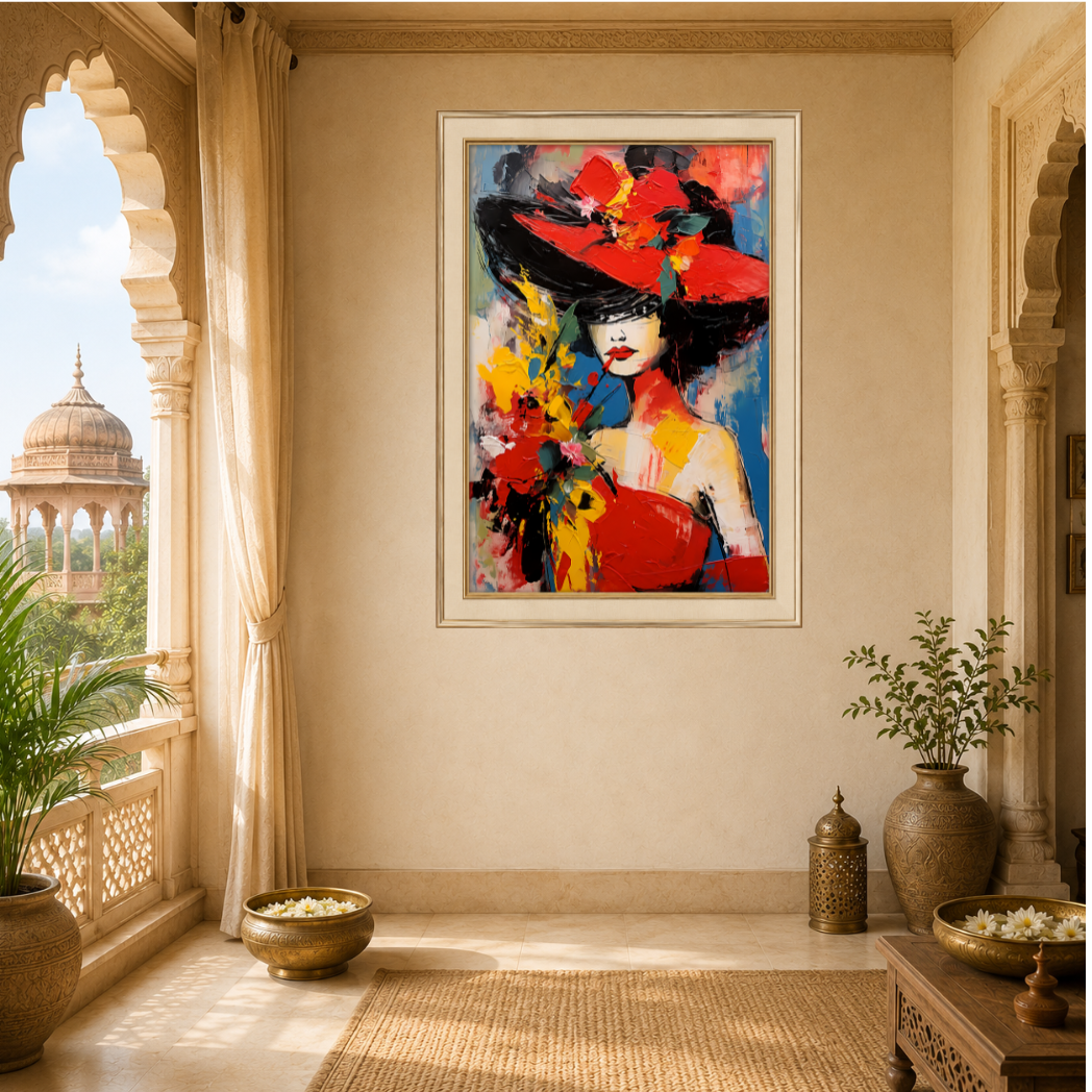Luxury Pop Art Woman Premium Wall Art