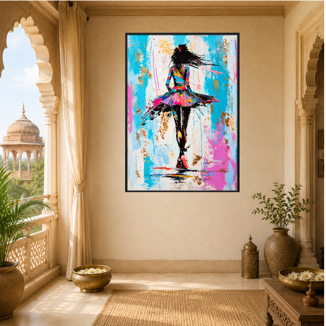 Abstract Fashion Figure Premium Wall Art.