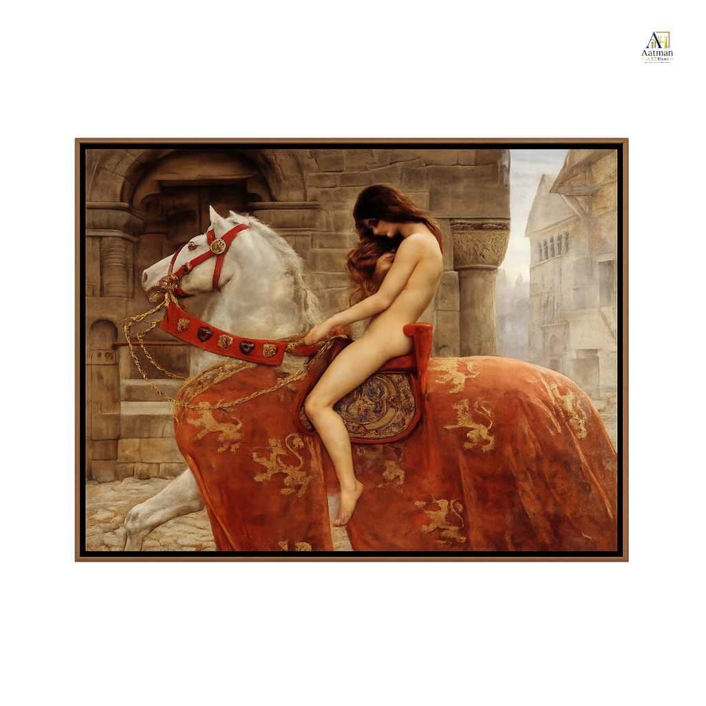 Lady Godiva (1897) – Inspired by John Collier | Premium Fine Art Canvas Print