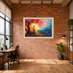 Abstract Sunset Premium Wall Art