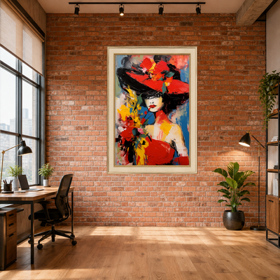 Luxury Pop Art Woman Premium Wall Art
