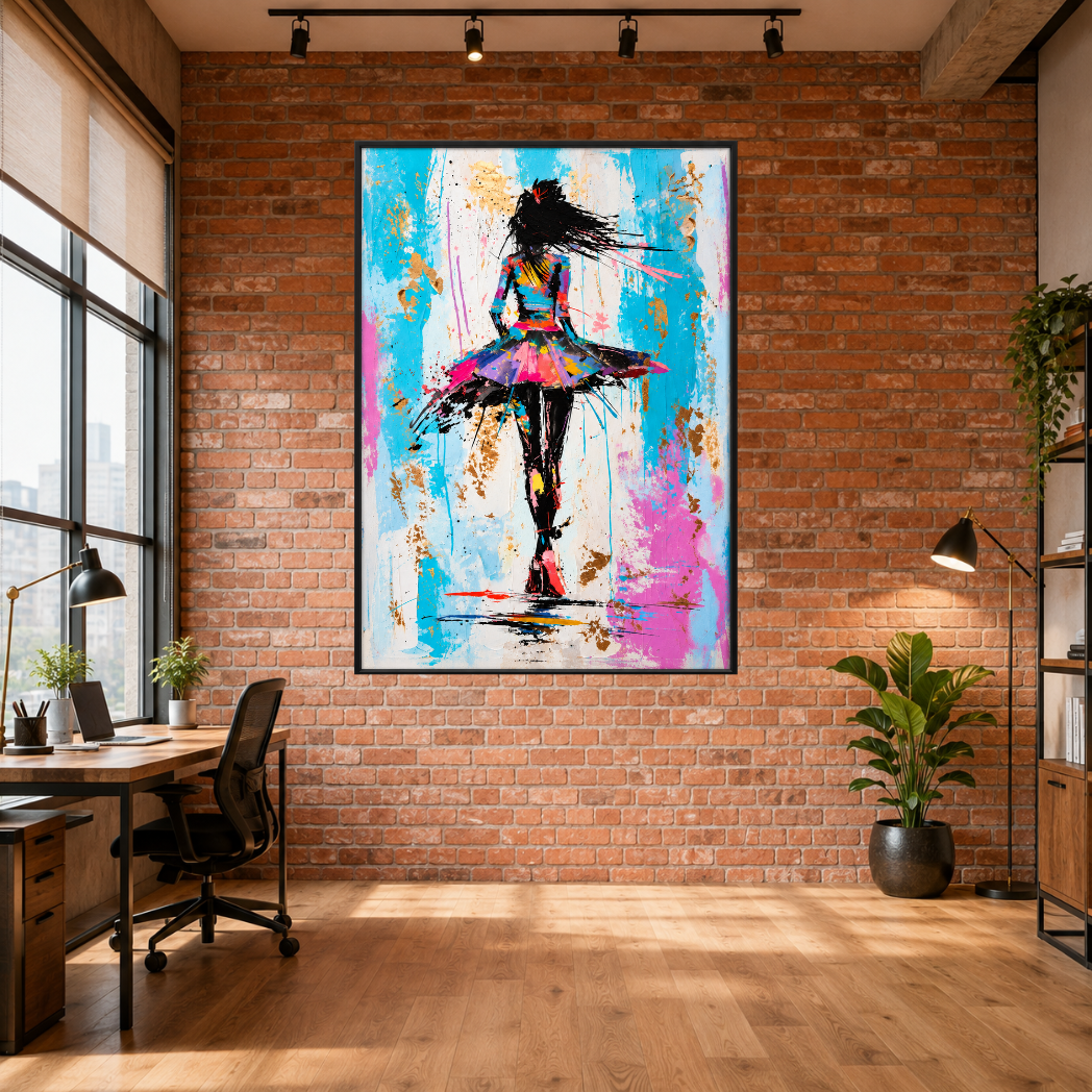 Abstract Fashion Figure Premium Wall Art.