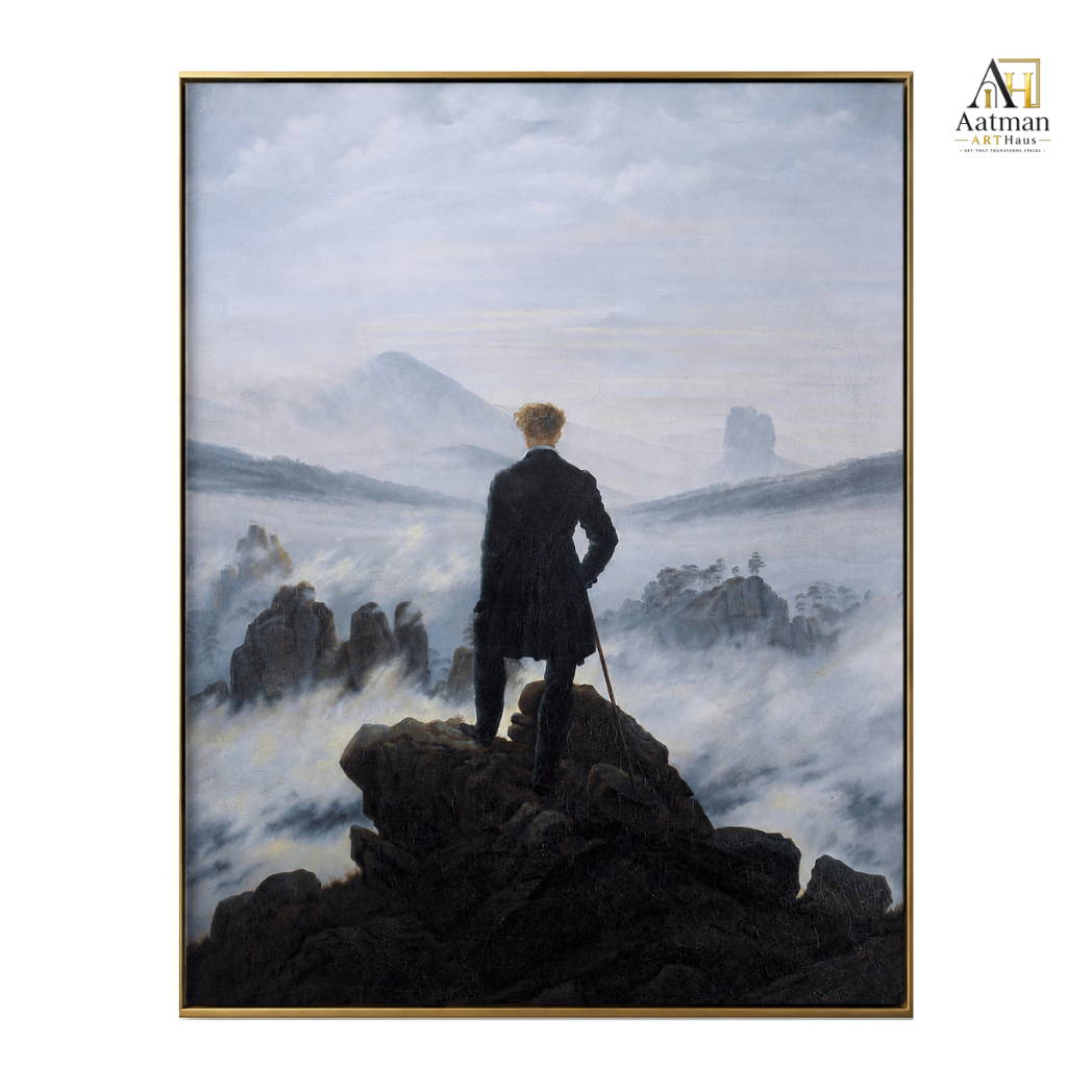 Wanderer Above the Sea of Fog – Caspar David Friedrich - Reproduced  Premium Wall Art