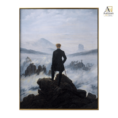 Wanderer Above the Sea of Fog – Caspar David Friedrich - Reproduced  Premium Wall Art