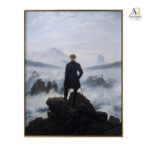 Wanderer Above the Sea of Fog – Caspar David Friedrich - Reproduced  Premium Wall Art