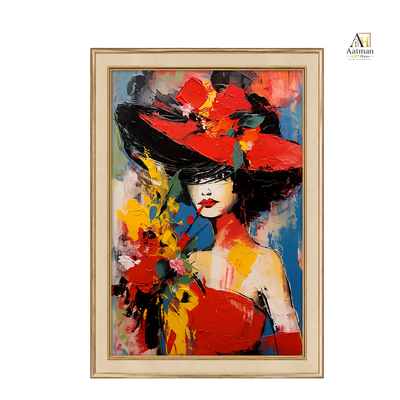Luxury Pop Art Woman Premium Wall Art