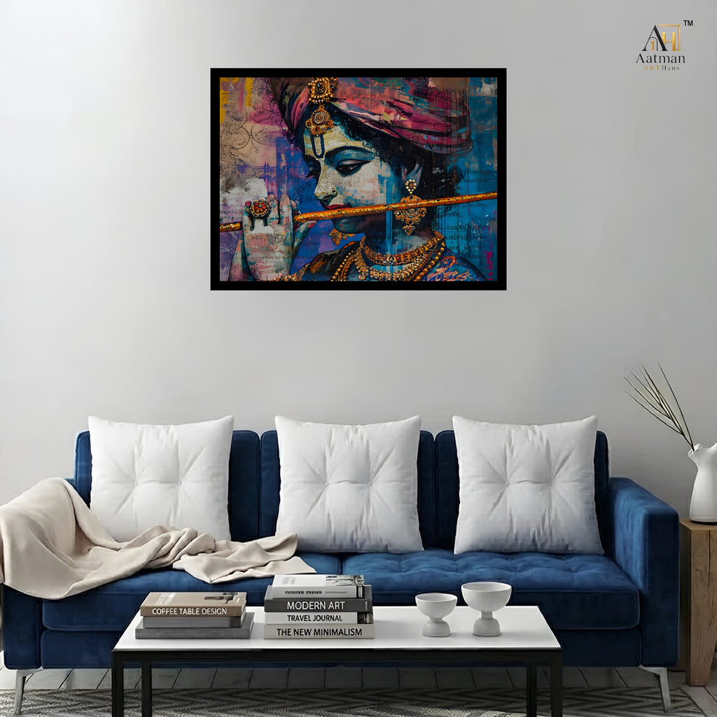 Aatman ARTHaus Krishna Large Canvas Wall Art