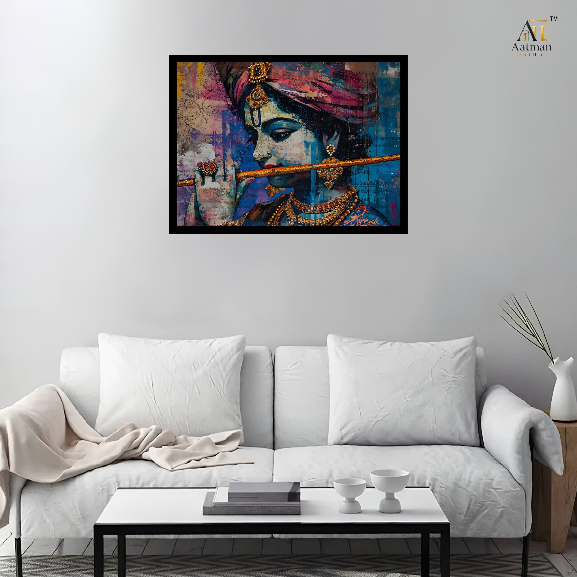 Aatman ARTHaus Krishna Large Canvas Wall Art