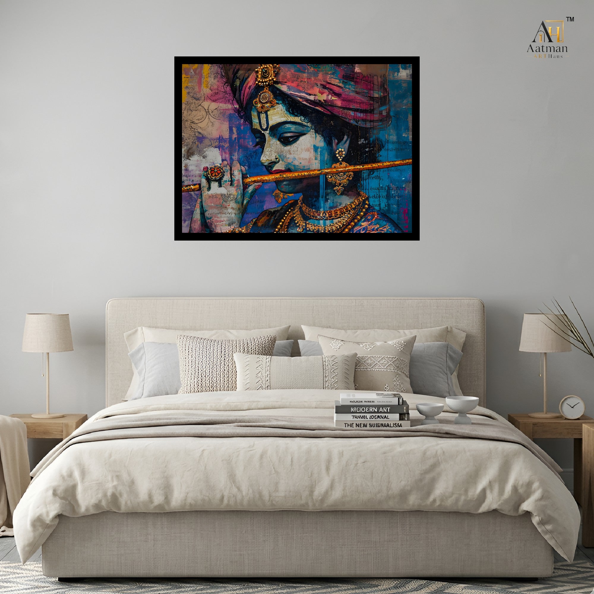 Aatman ARTHaus Krishna Large Canvas Wall Art
