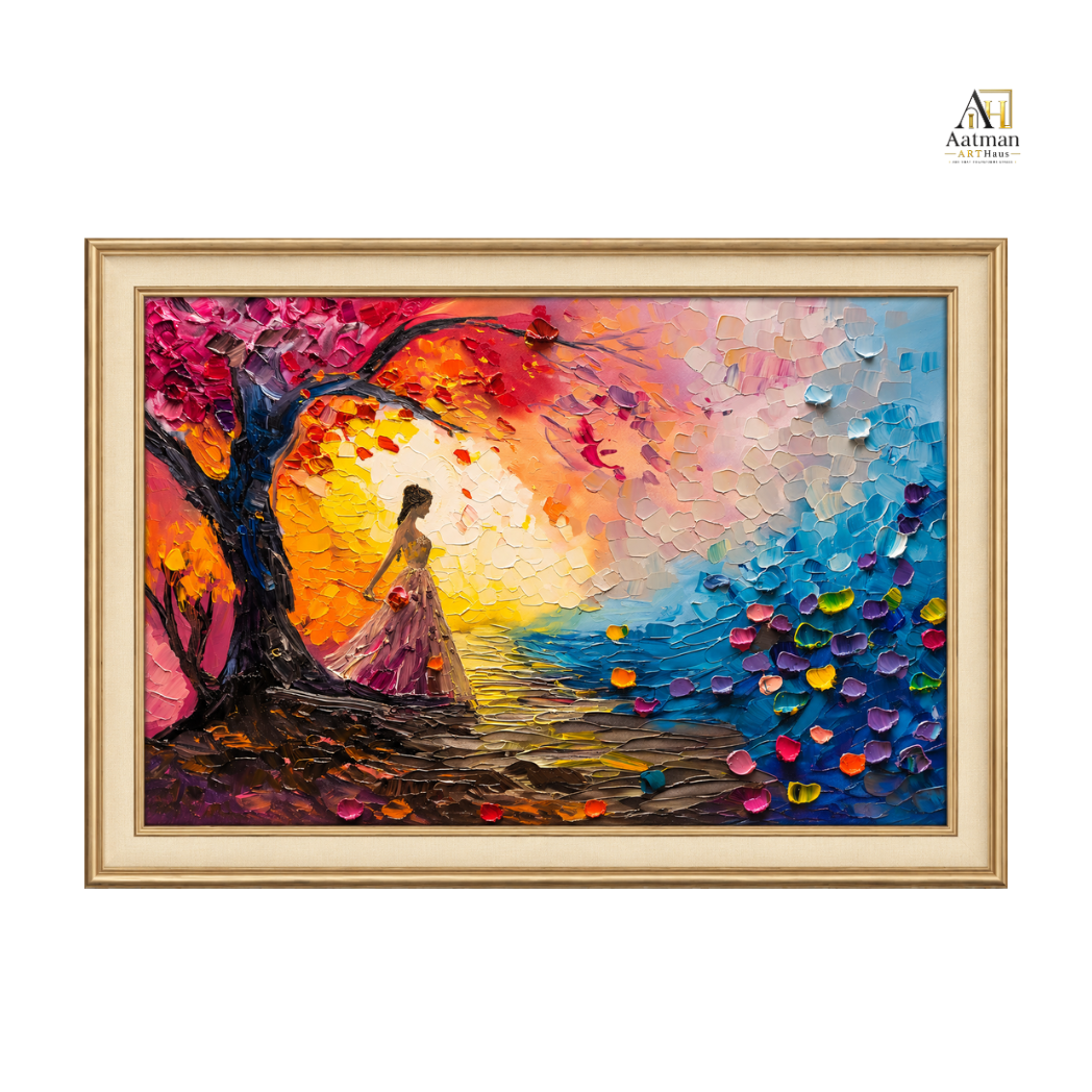 Abstract Sunset Premium Wall Art