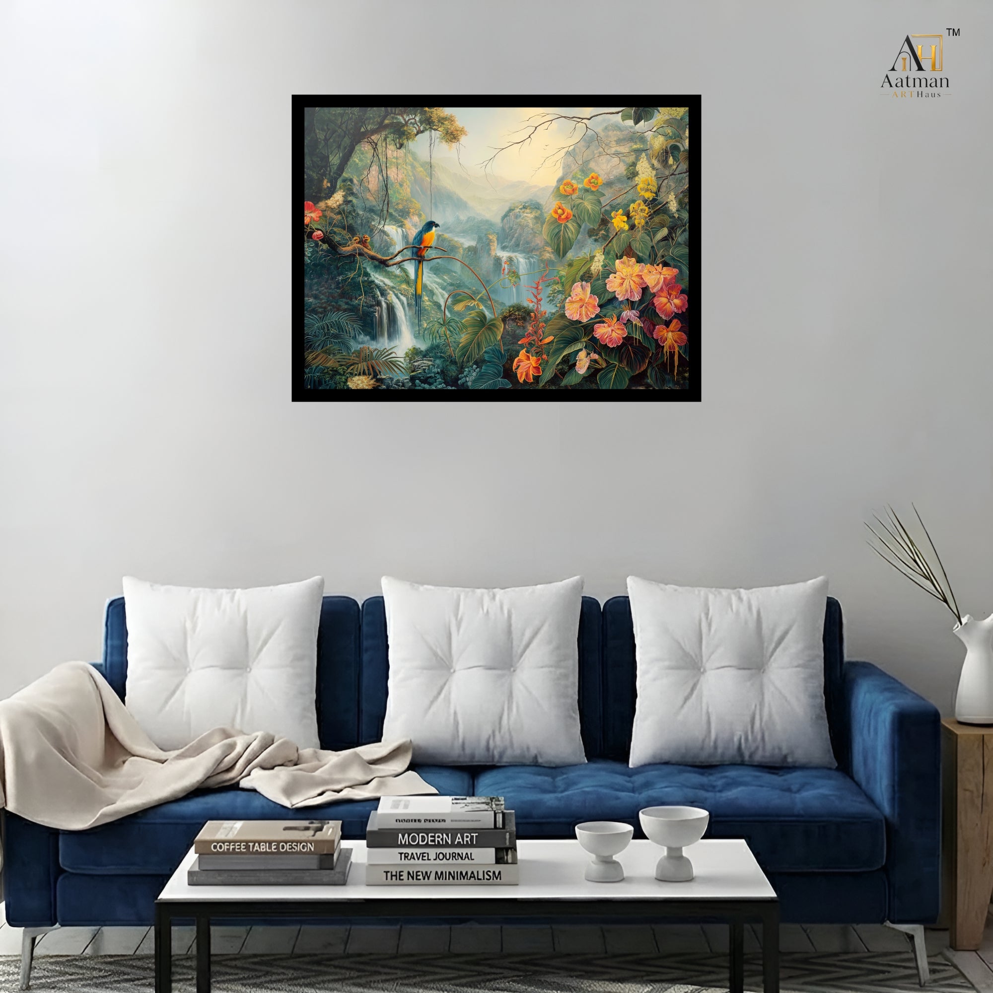 Tropical Waterfall Paradise Wall Art