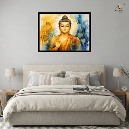 Lord Buddha Water Color Wall Art