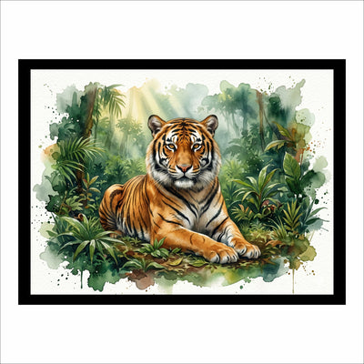 Bengal Tiger Water Color Premium Wall Art
