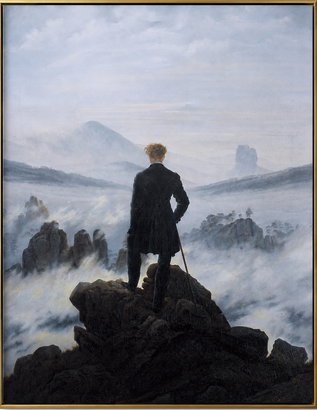 Wanderer Above the Sea of Fog – Premium Museum-Quality Canvas Print