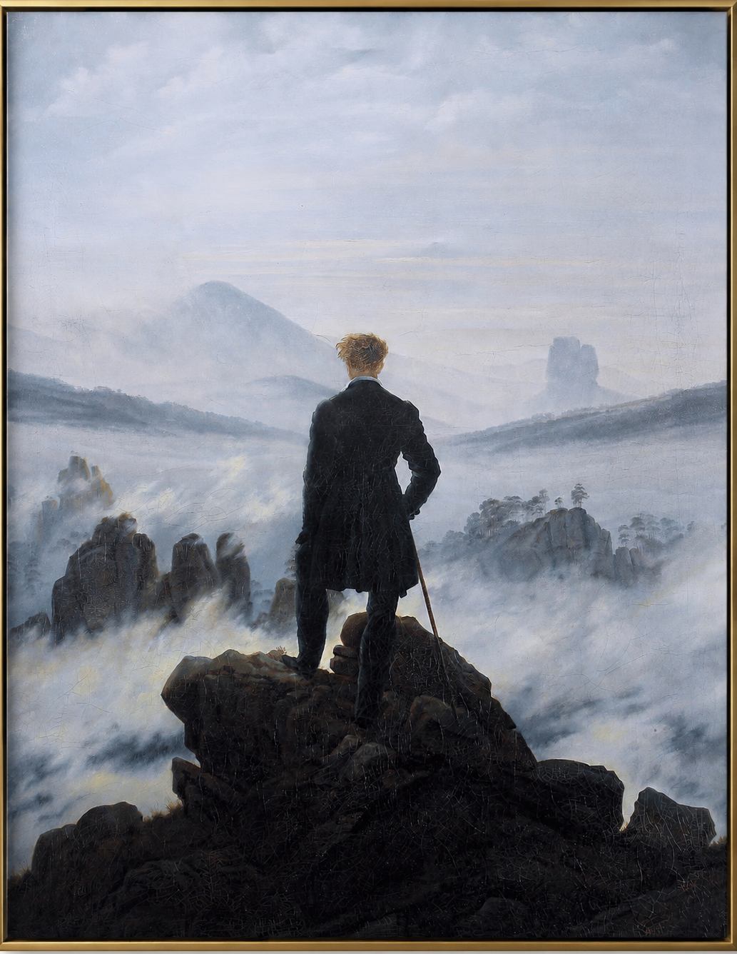 Wanderer Above the Sea of Fog – Premium Museum-Quality Canvas Print