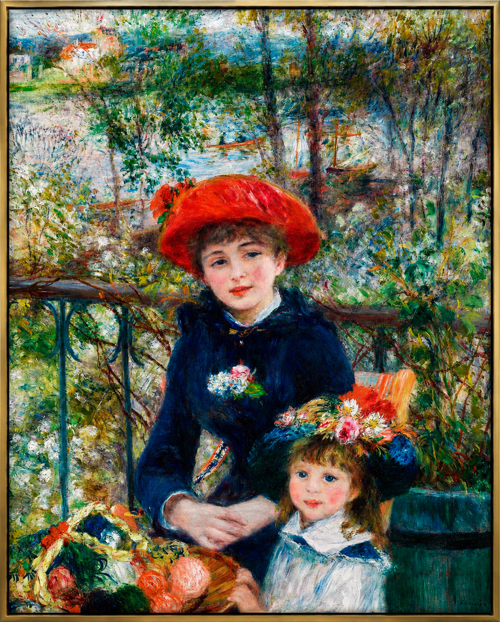 Two Sisters (On the Terrace) (1881) – Premium Museum-Quality Canvas Print