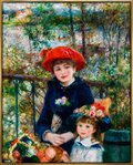 Two Sisters (On the Terrace) (1881) – Premium Museum-Quality Canvas Print