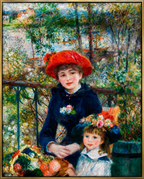 Two Sisters (On the Terrace) (1881) – Premium Museum-Quality Canvas Print