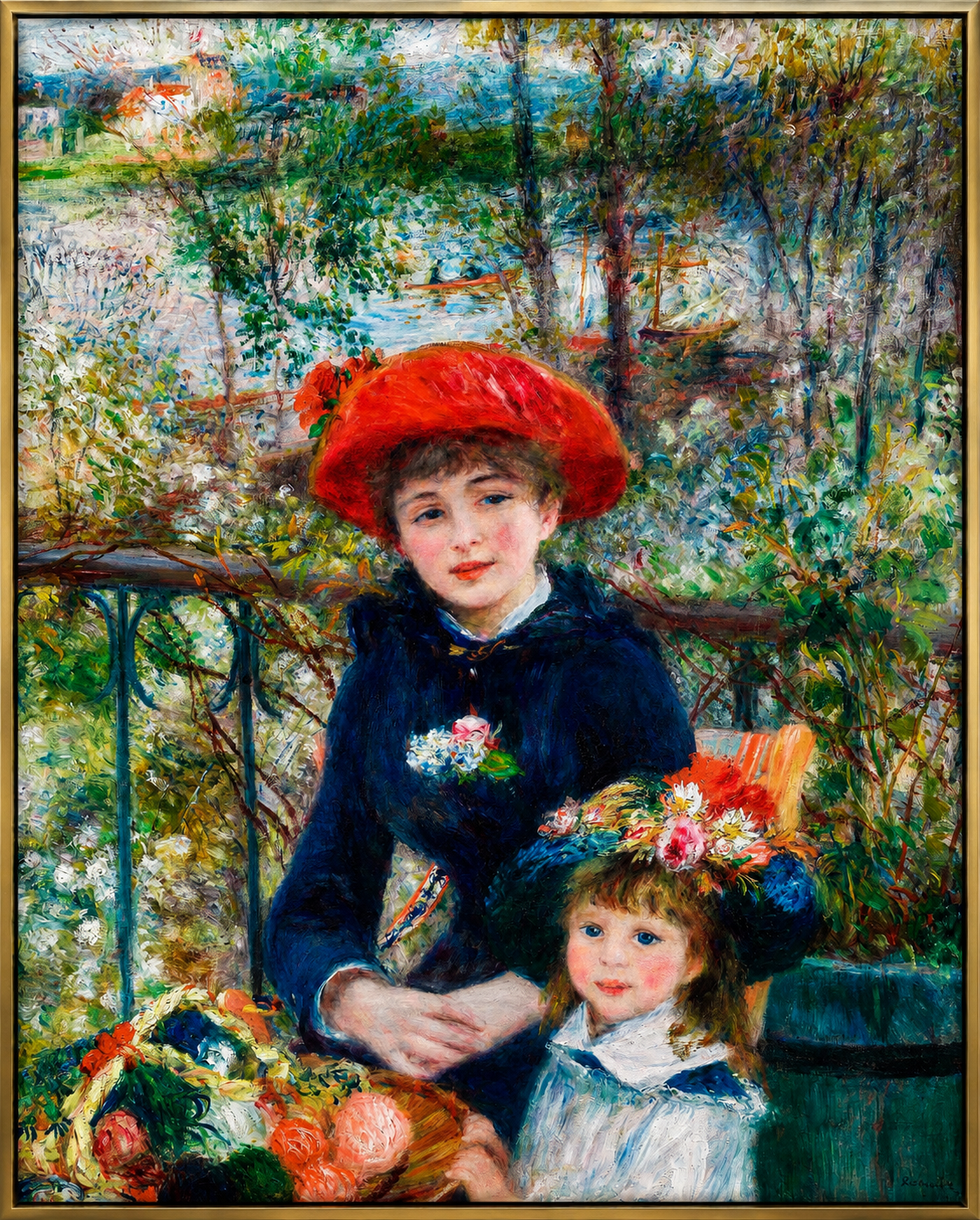 Two Sisters (On the Terrace) (1881) – Premium Museum-Quality Canvas Print
