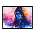 Lord Nilkanth Large Premium Wall Art Canvas Print