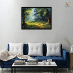 Sunlit Forest Canvas Wall Art