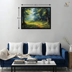 Sunlit Forest Canvas Wall Art