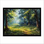 Sunlit Forest Canvas Wall Art