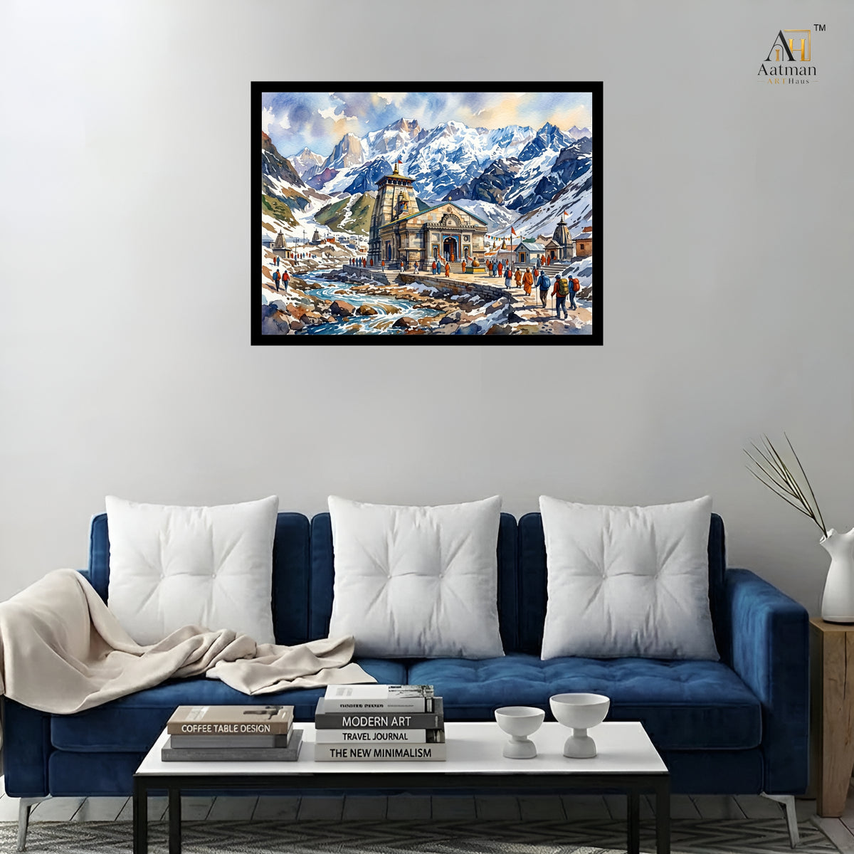 Kedarnath Temple Premium Wall Art